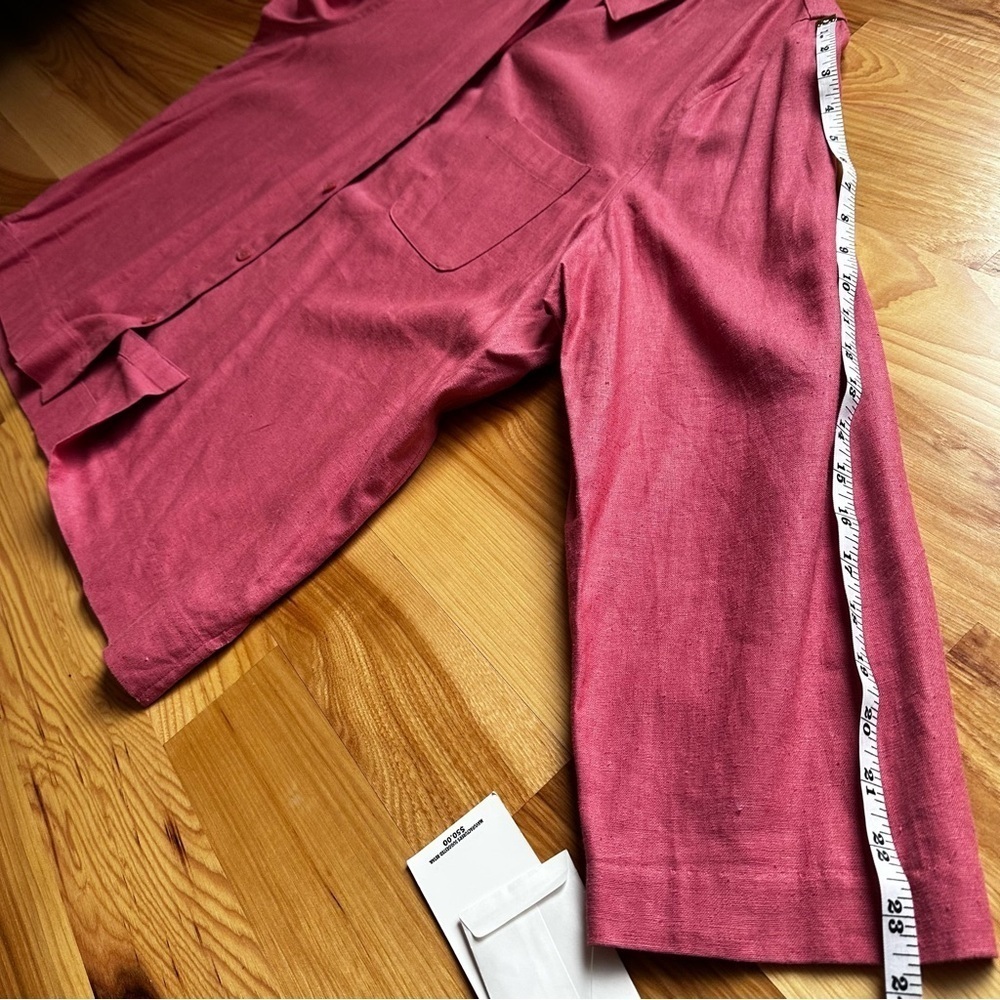 Maggie McNaughton Women's Salmon Washable Linen Blend Shirt 2X NWT Plus - Picture 13 of 15